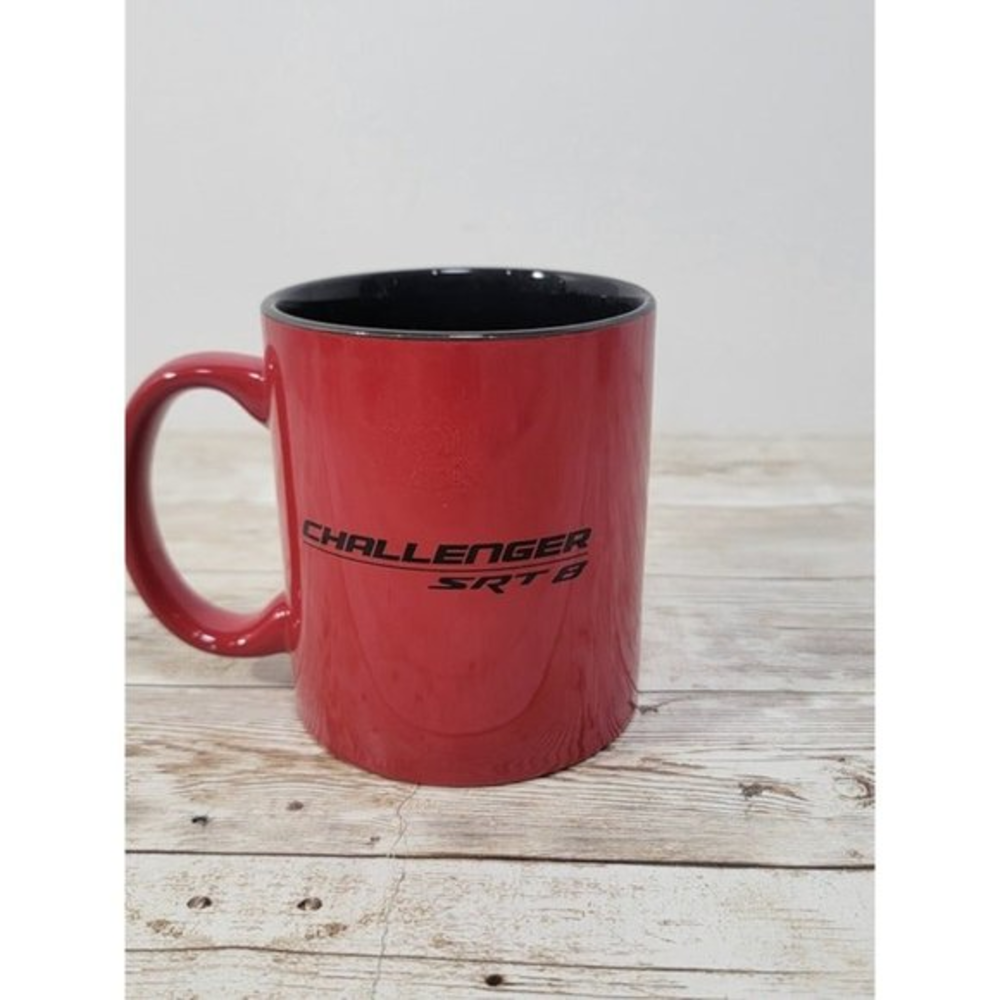 Dodge Challenger SRT 8 Logo Coffee Mug Red‎ Black Standard size